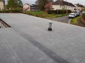 EPDM single ply roofing installation Exeter