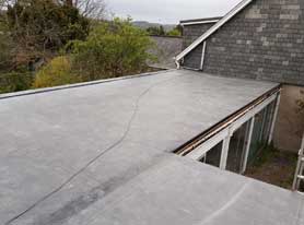 flat roof EPDM membrane project Devon